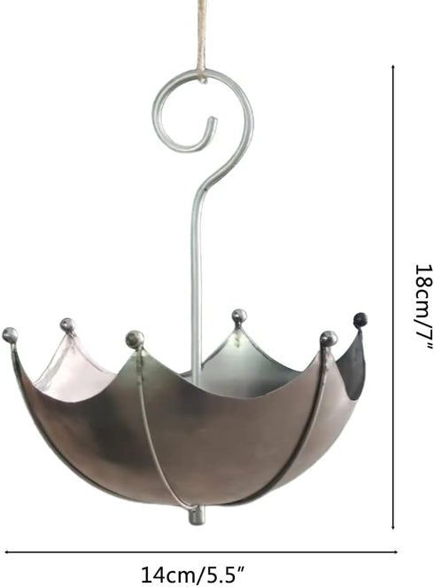 Umbrella Shaped Bird Feeder Hanging Tray, Seed Tray for Bird Feeders - Umbrella Hanging Birdbath Feeder, Bird Trough Bird Feeder Bird Bath Hanging...