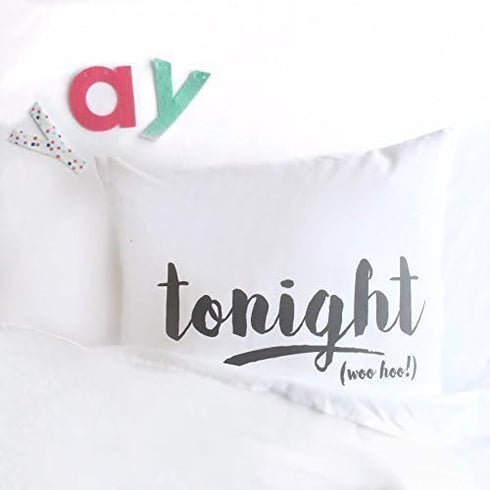 Oh, Susannah Tonight Not Tonight Reversible Pillowcase Bridal Shower Gift (18x18 in, Tonight -Not)...