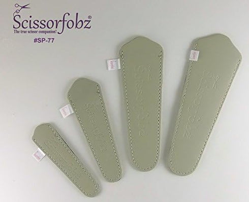 Scissors sheaths by SCISSORFOBZ with ScissorGripper -VALUE PACK-4 sizes- Designer Scissor Covers Holders for embroidery sewing quilting - Quilters...