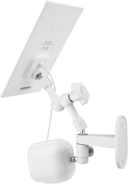 2-in-1 Wall Mount for Arlo Solar Panel and Arlo Pro/Arlo Pro 2/Arlo Pro 3/Arlo Pro 4/Arlo Ulra Security Camera, Adjustable Angle to Get Maximum Su...