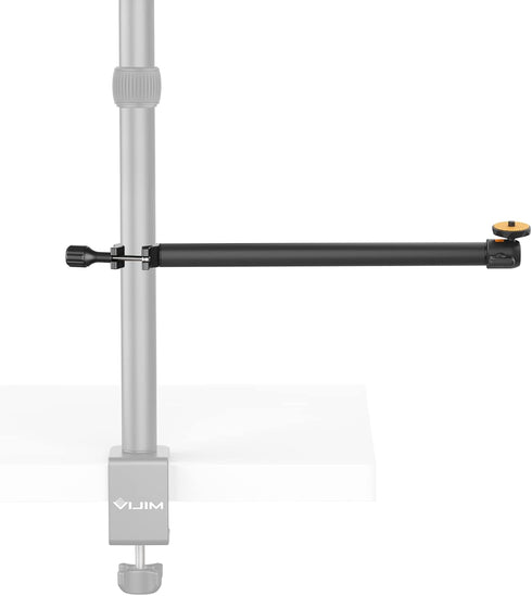 JUSMO Auxiliary Holding Arm with 360° Ballhead for Small Camera/Gopro/Light/Webcam and More, Suitable for 20mm-30mm Rod Pole (LS02A)...