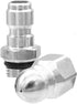(2 Sets) Pressure Washer Sewer Jetter Nozzle with Stainless Steel, Mini Compact Durable Sewer Jet Nozzle,Pressure Drain Jetter Hose Nozzle,1/4'' Q...
