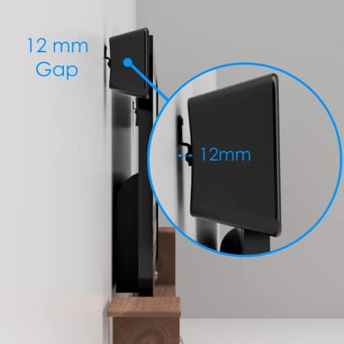 Speaker Wall Mount Brackets - Slim Satellite Design, Universally Compatible for Bose & Most Brands, Heavy Duty Holds 33 lbs, Industrial Metal, M5 ...