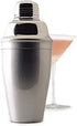 RSVP International Stainless Steel Cocktail Shaker, 18 Ounce | Shake Margaritas, Cosmos, Manhattans, Martinis & More | Modern Design with Large St...