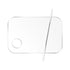 2 Pcs Acrylic Makeup Palette Makeup Mixing Tray with Makeup Spatula for Beauty Salon Color Cream Liquid Foundation Mixing Palette (Rectangular)...
