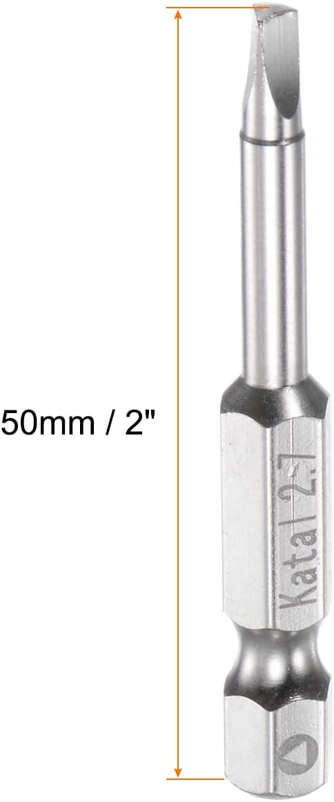 TA2.7 Triangle Screwdriver Bit 1/4" Hex Shank 2" Length Magnetic Tri-angle Screw Driver Power Tool...
