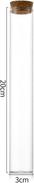 AIM & GGKK Clear Plastic Test Tubes with Cork Stoppers...
