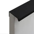 LC LICTOP 300mm/11.8" Modern Style Finger Edge Tab Pull Handle Door Knobs Drawer Pulls Aluminum Matte Black Satin Nickel with Screws (Black 2pcs)...