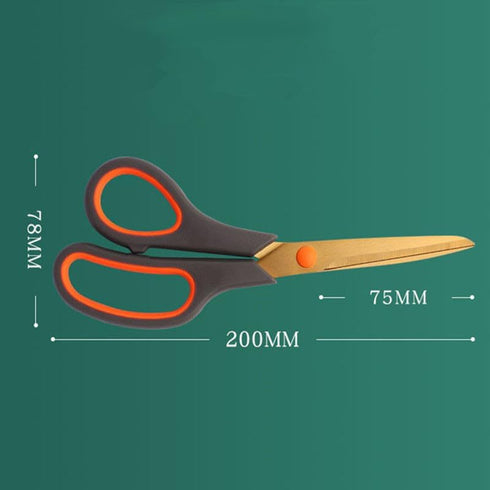 All Purpose Non-Stick Scissors, 8" Teflon Coating Stainless Steel Scissors Fabric Sewing Scissors DIY Craft Shears SoftGrip Sharp Cutter for Home ...