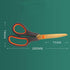 All Purpose Non-Stick Scissors, 8" Teflon Coating Stainless Steel Scissors Fabric Sewing Scissors DIY Craft Shears SoftGrip Sharp Cutter for Home ...