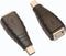 USB 2.0 Type B to Mini USB 5-Pin Type B Female/Male Adapter - 2 Pack...