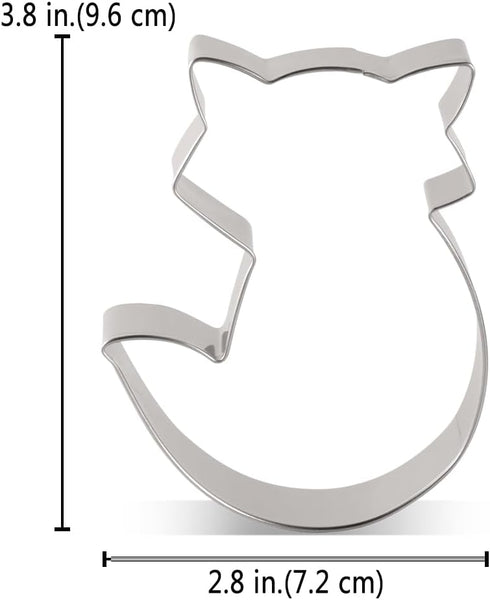 LILIAO Fox Cookie Cutter - 2.8 x 3.8 inches - Woodland Animal Biscuit and Fondant Cutters - Stainless Steel...
