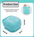 Dog Bath Brush, Pet Massage Brush Shampoo Dispenser, Soft Silicone Brush Rubber Bristle for Dogs and Cats Shower Grooming (Green)...