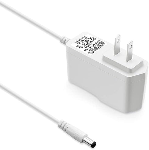 12V 1A Power Supply White, 100-240V AC to DC 12Volt 1Amp 12W Adapter 0.8A 500mA 400mA Power Cord 5.5x2.5mm Tip for LED Light Strips, Security Came...