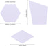 300Pcs Paper Quilting Templates English Paper Piecing DIY Patchwork Sewing Crafts...