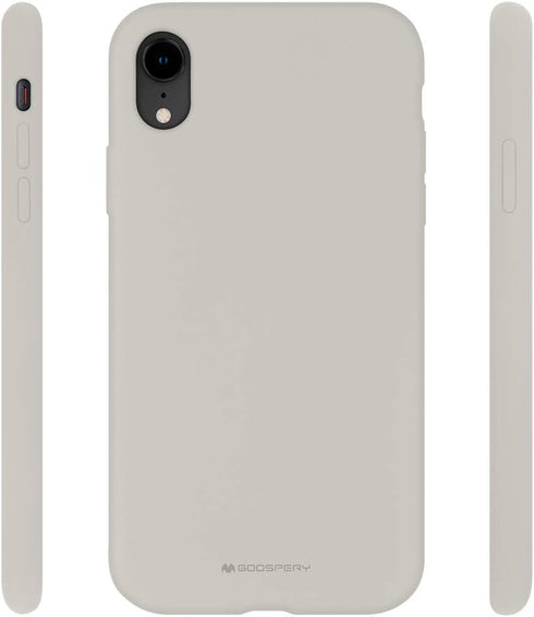 GOOSPERY Liquid Silicone Case for Apple iPhone XR 6.1 Inch (2018) Jelly Rubber Bumper Case with Soft Microfiber Lining (Stone)...