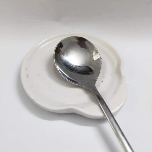 Ceramic Spoon Rest for kitchen, 3.9 Inches Spoon Holder for Stove Top, Coffee Spoon Rest, Spoon Cradle, Kitchen Basics, Kitchen Accessories for Ut...