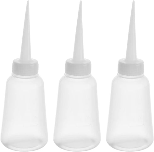Utoolmart 3pcs Squeeze Bottle 150ml Plastic Glue Oil Bottle Wash Bottles for DIY Label Tattoo...