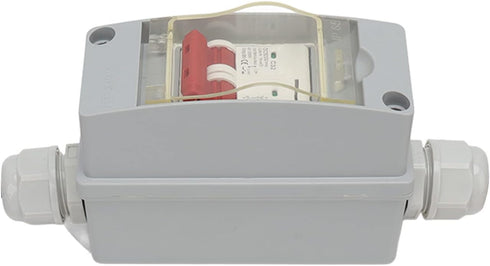 Circuit Breaker MCB 2P DC 500V 32A 1 String Input Output DC Disconnect Switch with IP65 Distribution Box (without Cable)...