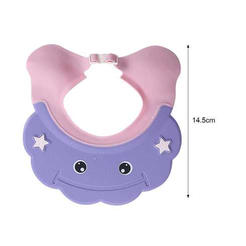 2 Pcs Baby Shower Cap Adjustable Girls Boys Hair Washing Shield Waterproof Ear Protective Shampoo Hat Soft Bath Head Cap Visor...