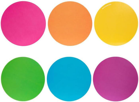 Colorful Circles Mini Print Paper Cutout Student Badge - 3 Inches - Bulletin Board Decor Shapes - 36 Pieces...