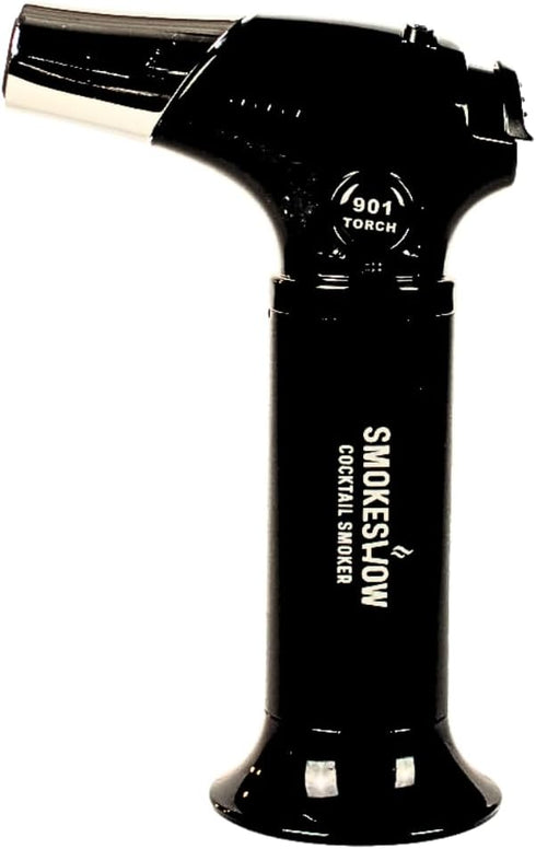 Blow Butane Cooking Torch, Ligther with Safety Lock and Adjustable Flame for BBQ, Baking, Brulee, DIY, Creme and Deserts | Viewing window for accu...