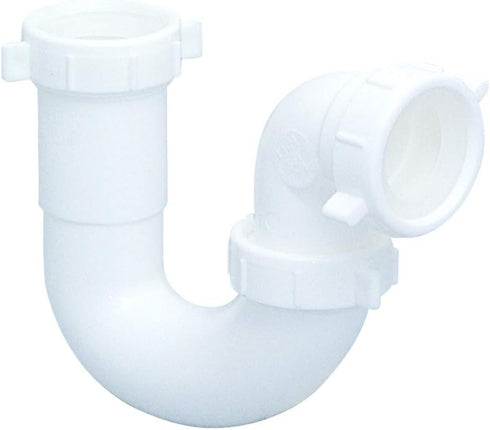 EZ-FLO 1-1/2 Inch Kitchen Sink Drain Repair Pipe with Reducing Washer, White Polypropylene, 35380...
