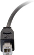 Legrand - C2G USB C to B Cable, Female to Male USB Cable, USB 2.0 Cable, 6 Foot Data Transfer Cable, Black USB Cord, 1 Count, C2G 28859...
