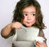 Waterproof Silicone Baby Bib Light Weight Comfortable Easy Wipe Clean (Cherry Blossom, Large)...