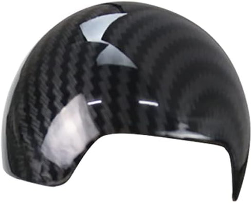 Center Console Gear Shift Knob Cover Cap, Carbon Fiber ABS Car Center Gear Shift Head Cover Trim, Compatible with Audi A3 S3 2014-2018...
