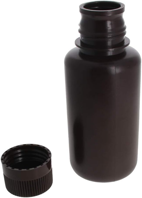 Othmro 3Pcs Bottles, Lab Chemical Reagent Bottles, 250ml/8.5 oz, Small Mouth Containers, Liquid/Solid Square Sample Storage Containers, Sealing Bo...