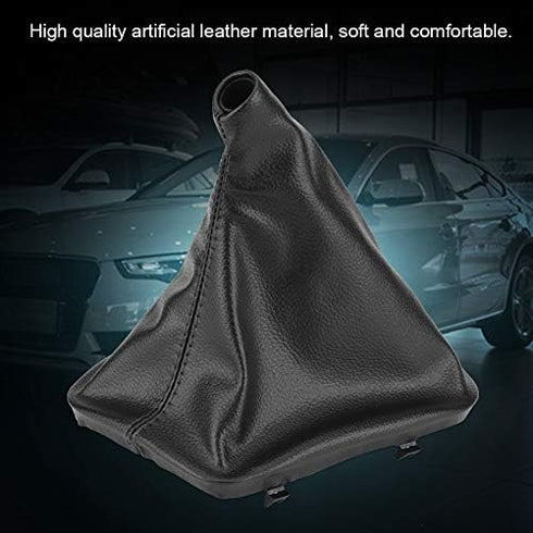 Acouto for pomo de cambio for BMW e30 Gear Gaiter Boot Cover Black Artificial Leather 46g Left Hand Driver Car Gear Stick Shift Knob Gaiter Boot C...