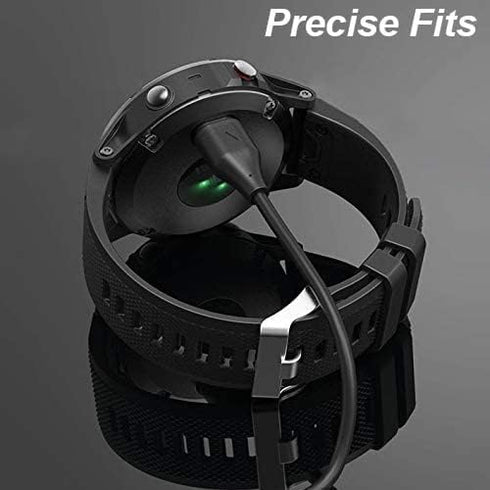 Charger for Garmin Fenix 7 7X 7S, Fenix 6 6X 6S Pro, Fenix 5 5X 5S, Replacement USB Charging Cable with Yellow Charger Port Dust Plug Protector fo...