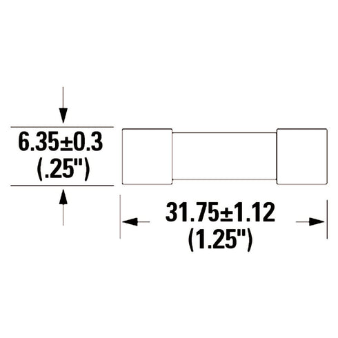 Yoiilnz(Pack of 5 pcs) 20Amp 250V Ceramic Fuses 20A Fast Blow 6.3x31.8mm/0.25"x1.25" for Microwave Oven and Power Strip Experiment Circuit Applian...