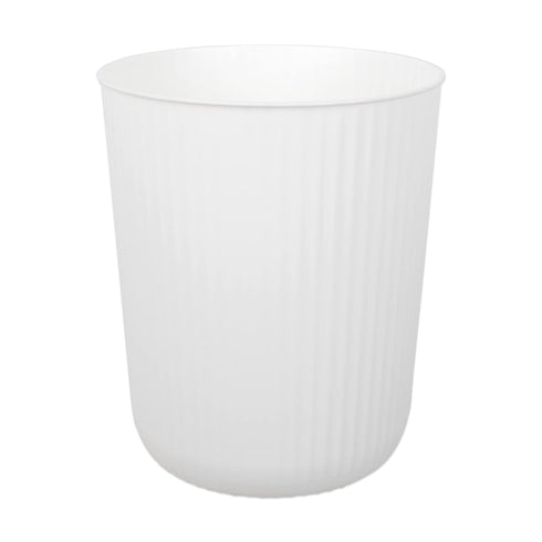 JiatuA Small Trash Can Plastic Wastebasket 1.5 Gallon Round Garbage Container Bin for Bathroom, Kitchen, Home Office, Dorm, Kids Room, White...