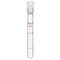 stonylab Glass Test Tube with PTFE Cap, Thicken Borosilicate Glass Reusable Round Bottom Graduated Pressure Resistant Colorimetric Tubes Culture T...