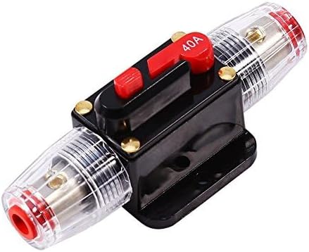 Fuse Holders 40amp 20A 30A 50A 60A 80A 100A 150A Inline Circuit Breaker for Car Audio and Amps Overload Protection Reset Fuse Inverter 12V-24V DC ...