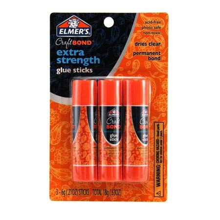 Elmer's Craft Bond Extra Strength Glue Sticks, 3pc...