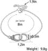 Handcuffs Anklet Bracelet stainless steel Cute Silver Anklets chain charm Foot Jewelry Accessories for Women Summer Beach...