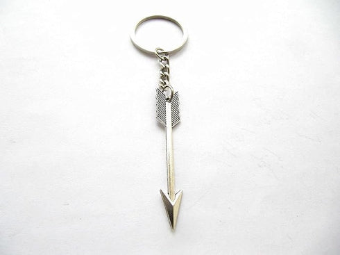 4Pcs Silver Bow and Arrow Key chain Arrow Keyring Boho Keychain Archer Gift Crossbow Bow Jewelry Archery Beading and Jewelry Findings Men's Keyrin...