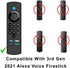 Firestick Remote Cover Case Compatible with 3rd Gen 2 Pack Fire TV Stick 2021 4K Alexa Voice Remote Control Glow in The Dark Non Slip Silicone Pro...