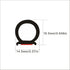 Seal Strip Big D-Shape Weatherstrip Door Seal 0.649" Height X 0.57" Width Automotive Door Soundproofing, Car Motor Auto Door Rubber Weather Stripp...