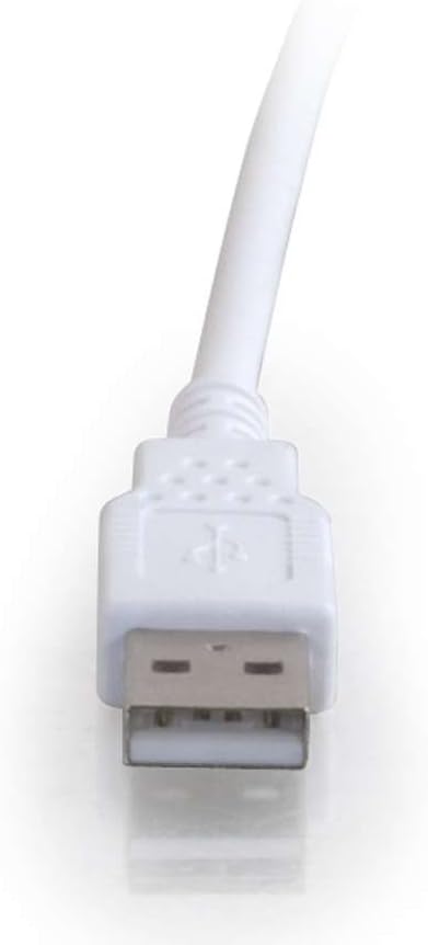 C2G USB Long Extension Cable, USB Cable, USB A to A Cable, White, 9.84 Feet (3 Meters), Cables to Go 26686...