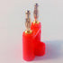 CESS Dual 2-Way Speaker Banana Male Plug Cable Connectors - Banana Dual Plug (10 Pack)...