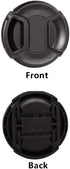 40.5mm Center Pinch Snap On Front Lens Cap Cover with Micro Fiber Cloth for Can.Nik. Son. Fuji Sigma Tamron and Other 40.5mm Filter Thread Lens...