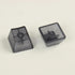 OEM Profile Blank Keycaps ABS Frosted Transparent Translucent 1U R4 Keycap for MX switches Mechanical Keyboard (Transparent Black, 20pcs)...