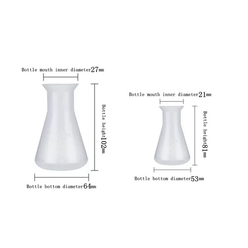 Plastic Erlenmeyer Flask 50ml 100ml Laboratory Chemical Erlenmey Students Kids Education Learning Tool...