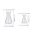 Plastic Erlenmeyer Flask 50ml 100ml Laboratory Chemical Erlenmey Students Kids Education Learning Tool...