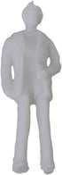 BQLZR White Unpainted Architectural 1:75 Scale Model Figures for Placed on Cakes, Railway Models, Building models, Dioramas,6 Types of poses,Make ...