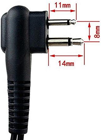 A 2 Pin Transparent Acoustic Tube Earpiece/Headset for Motorola Two Way Radio CP200, CLS1110,CLS1410 Walkie Talkies...